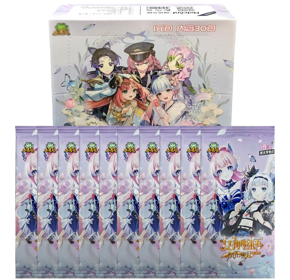 🌸 Coffret de Cartes Anime (30 Packs)